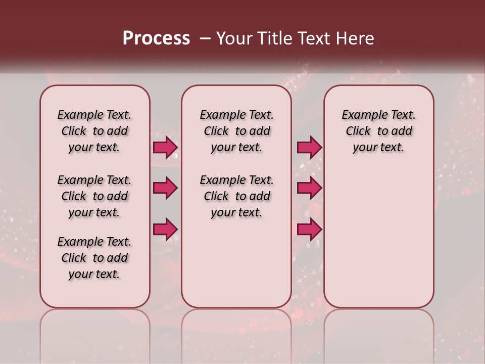 Macro Photography Of Water Drops On A Rose PowerPoint Template
