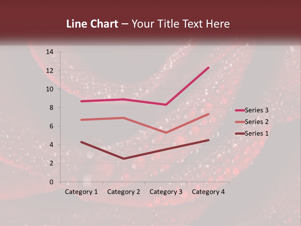 Macro Photography Of Water Drops On A Rose PowerPoint Template