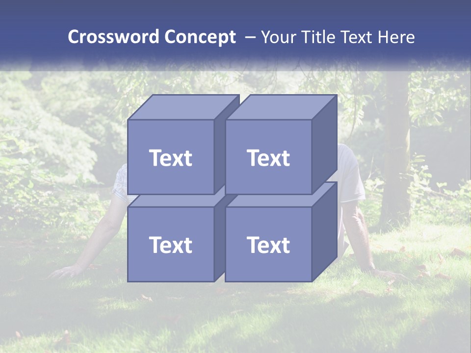 Mature Couple On The Grass PowerPoint Template