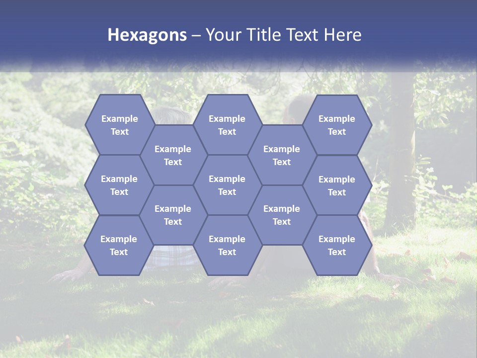 Mature Couple On The Grass PowerPoint Template