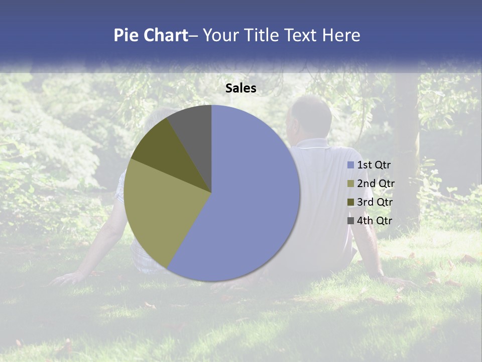 Mature Couple On The Grass PowerPoint Template