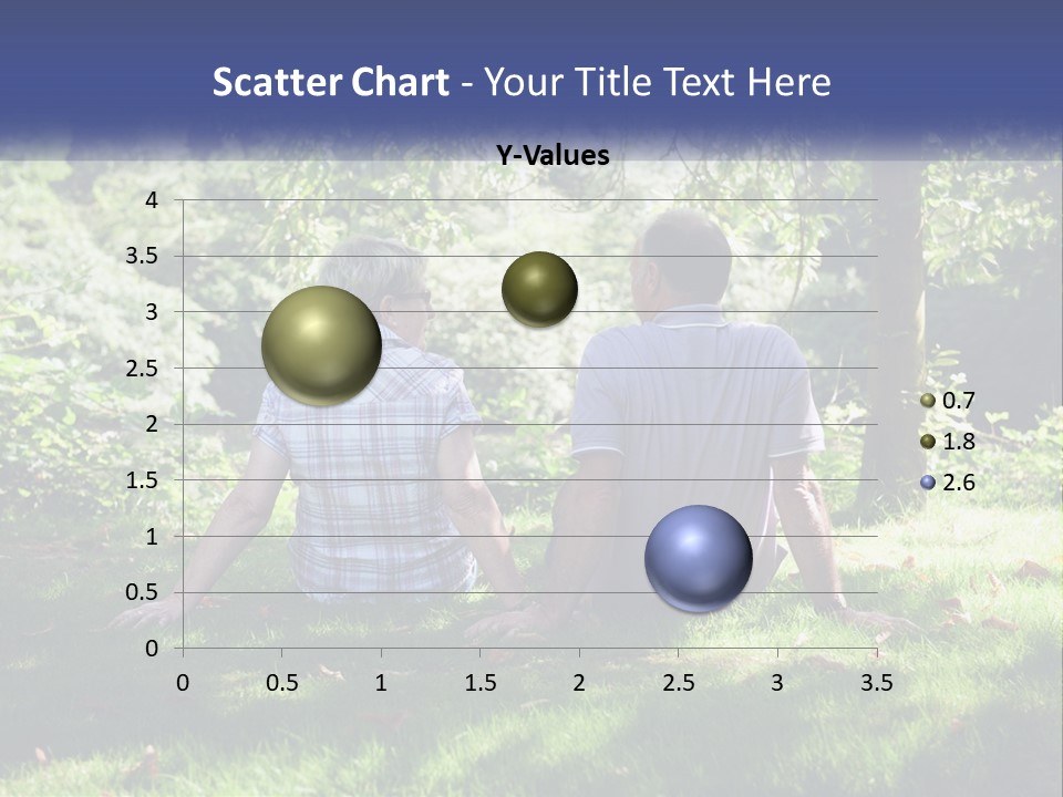 Mature Couple On The Grass PowerPoint Template