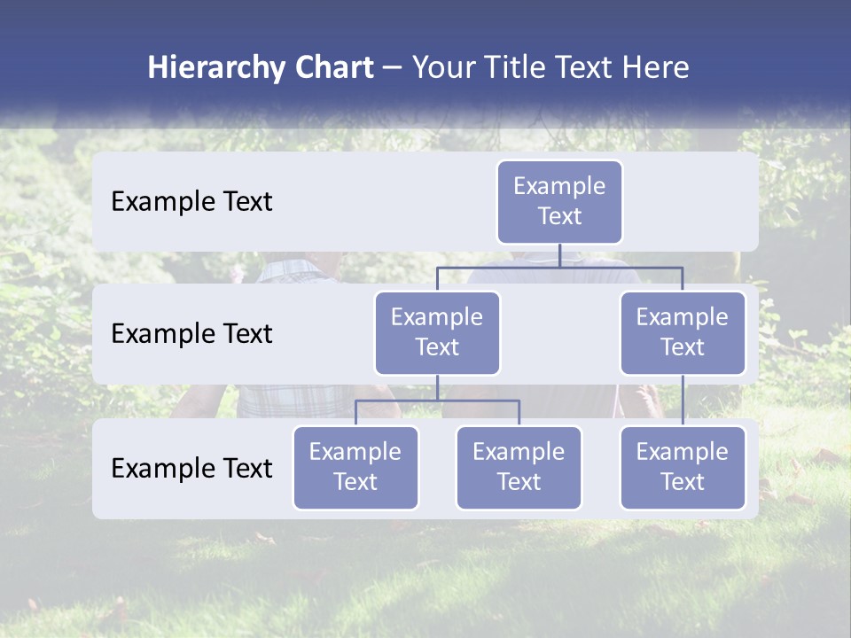 Mature Couple On The Grass PowerPoint Template