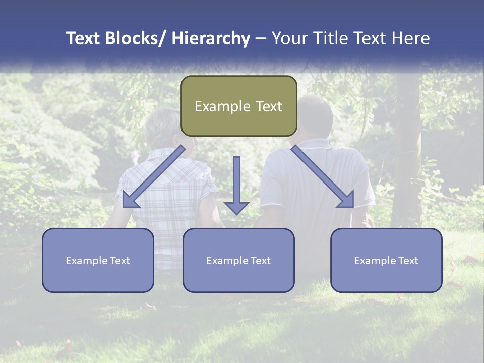 Mature Couple On The Grass PowerPoint Template