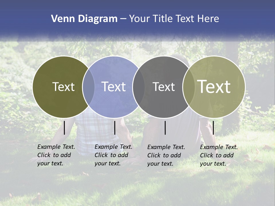 Mature Couple On The Grass PowerPoint Template