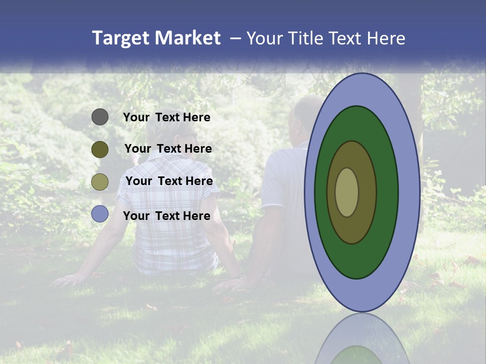 Mature Couple On The Grass PowerPoint Template