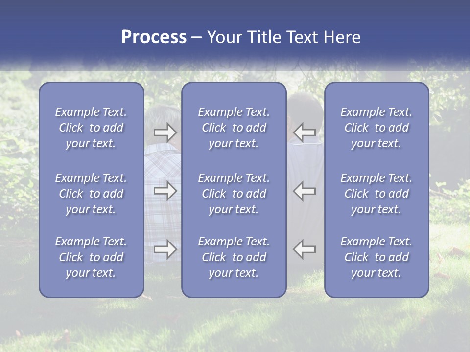 Mature Couple On The Grass PowerPoint Template