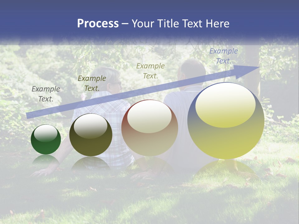 Mature Couple On The Grass PowerPoint Template