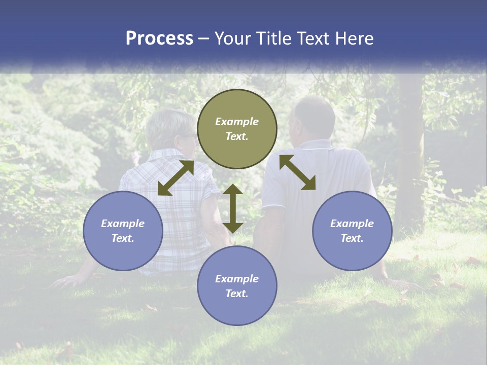 Mature Couple On The Grass PowerPoint Template