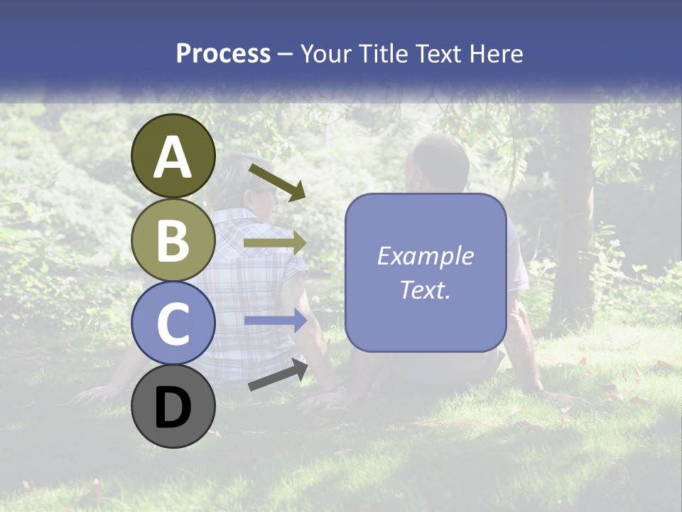 Mature Couple On The Grass PowerPoint Template