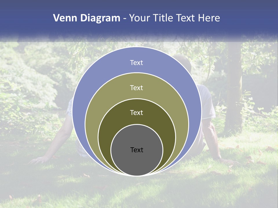Mature Couple On The Grass PowerPoint Template