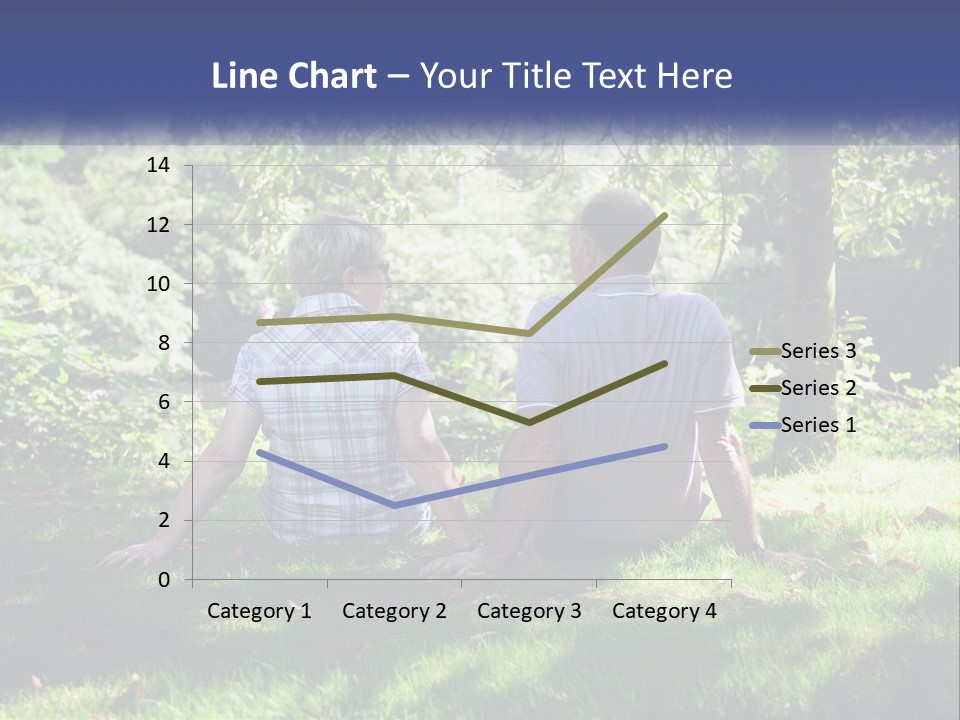 Mature Couple On The Grass PowerPoint Template