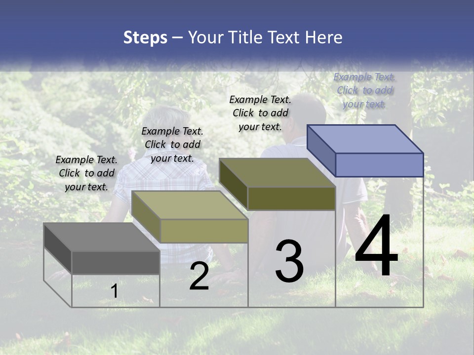 Mature Couple On The Grass PowerPoint Template