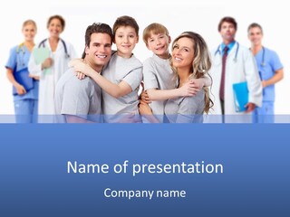 Family And Doctors PowerPoint Template