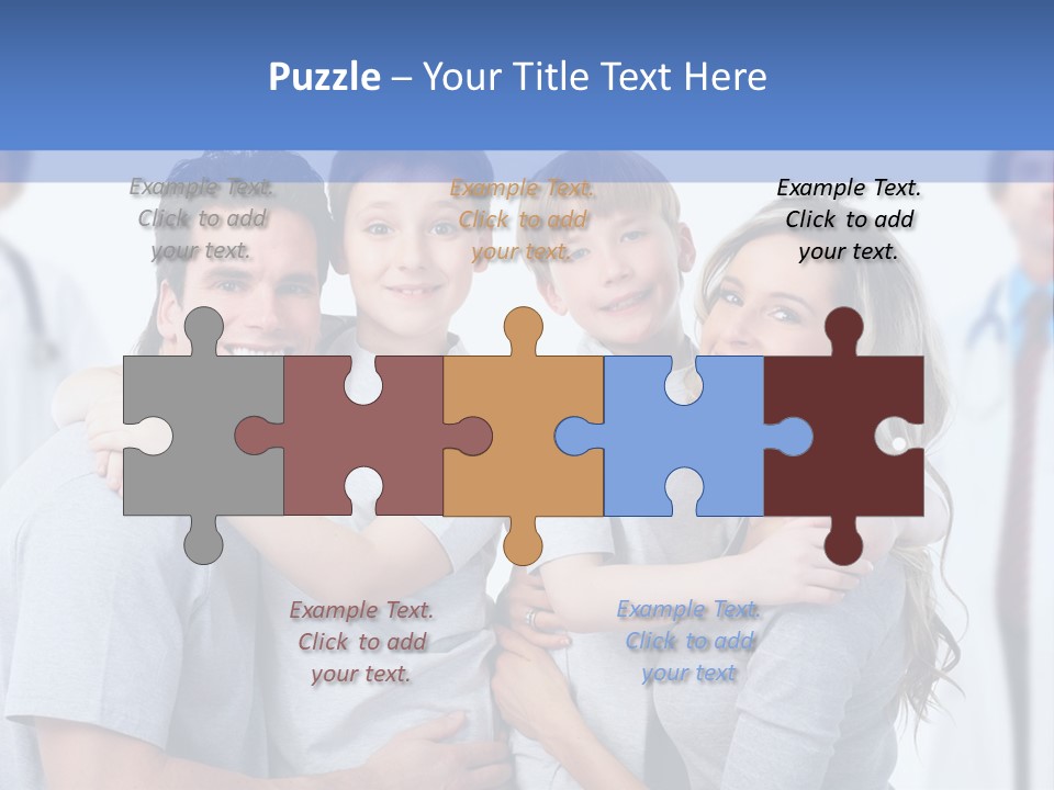 Family And Doctors PowerPoint Template