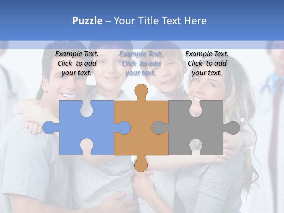 Family And Doctors PowerPoint Template