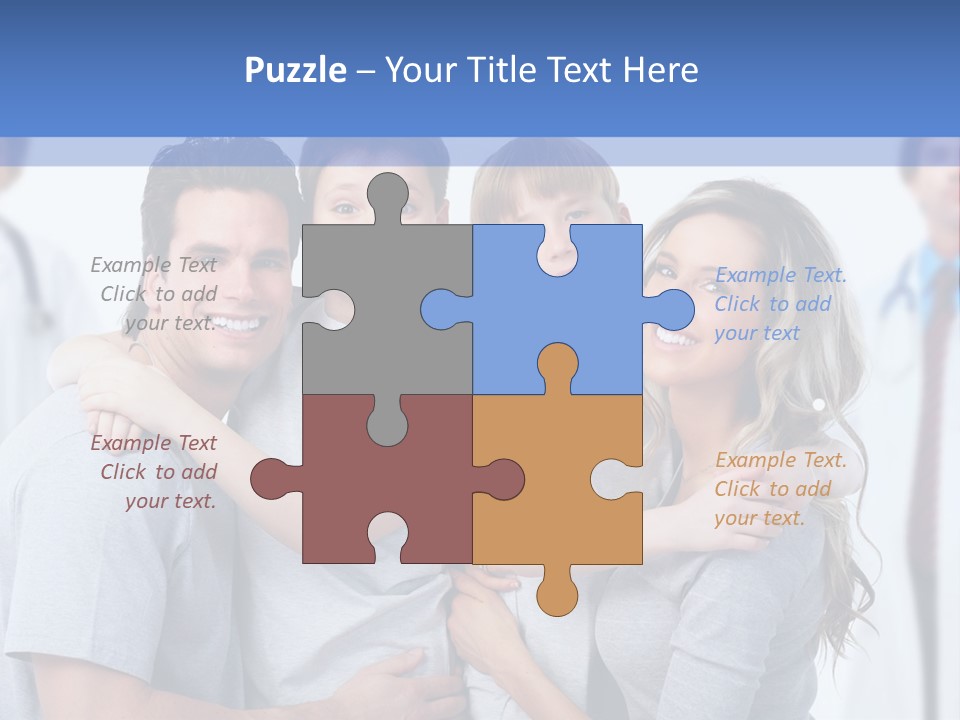 Family And Doctors PowerPoint Template