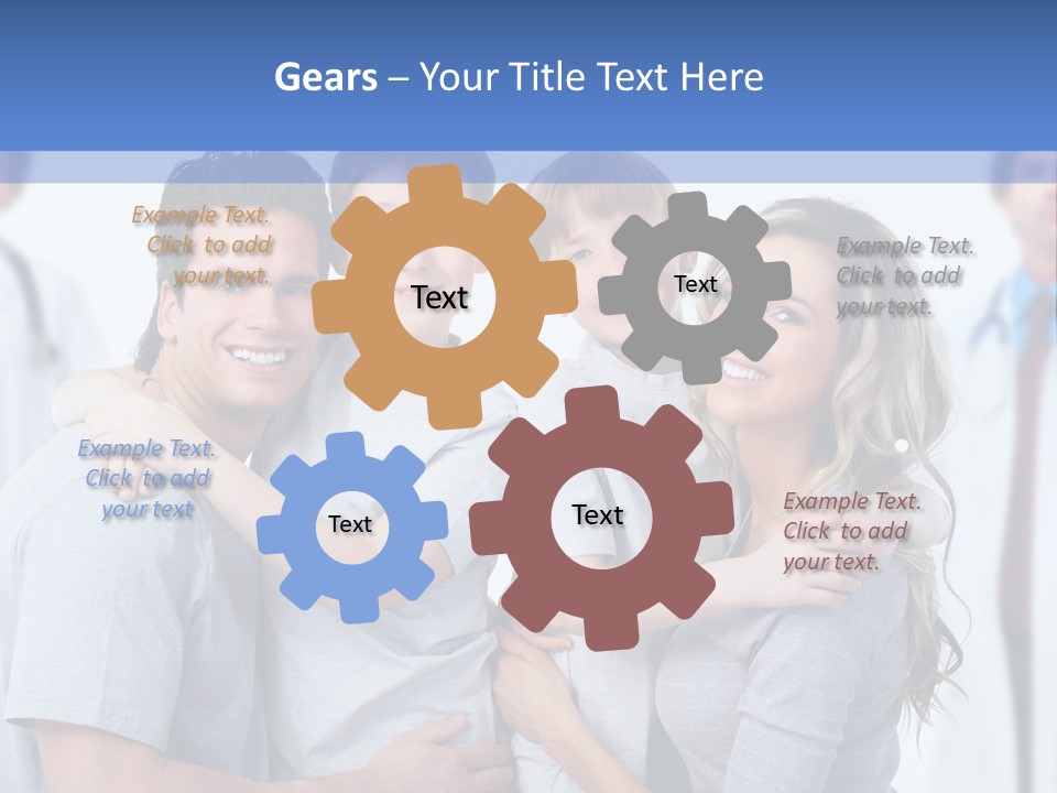 Family And Doctors PowerPoint Template