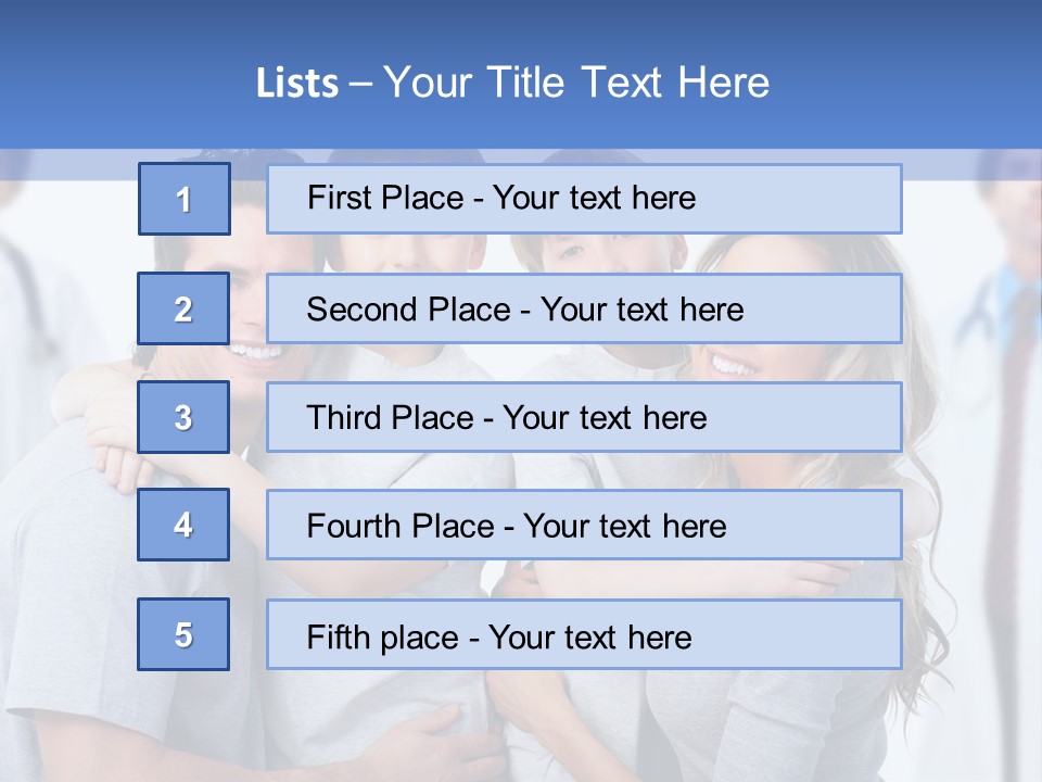 Family And Doctors PowerPoint Template