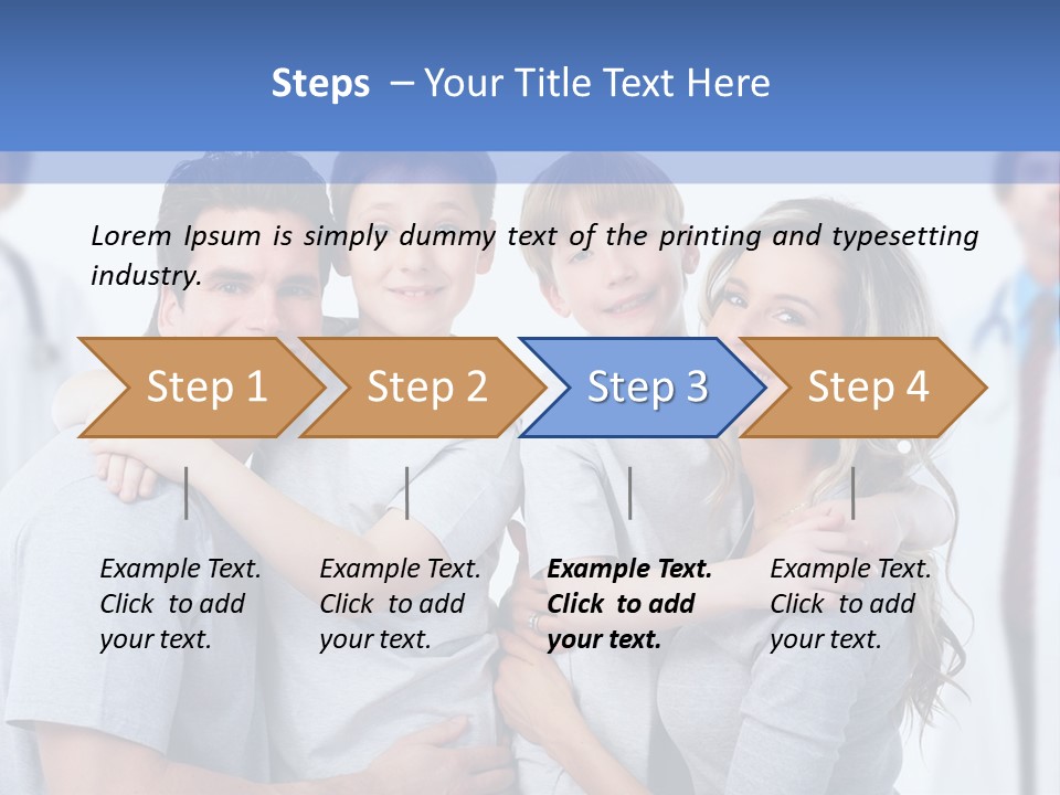 Family And Doctors PowerPoint Template