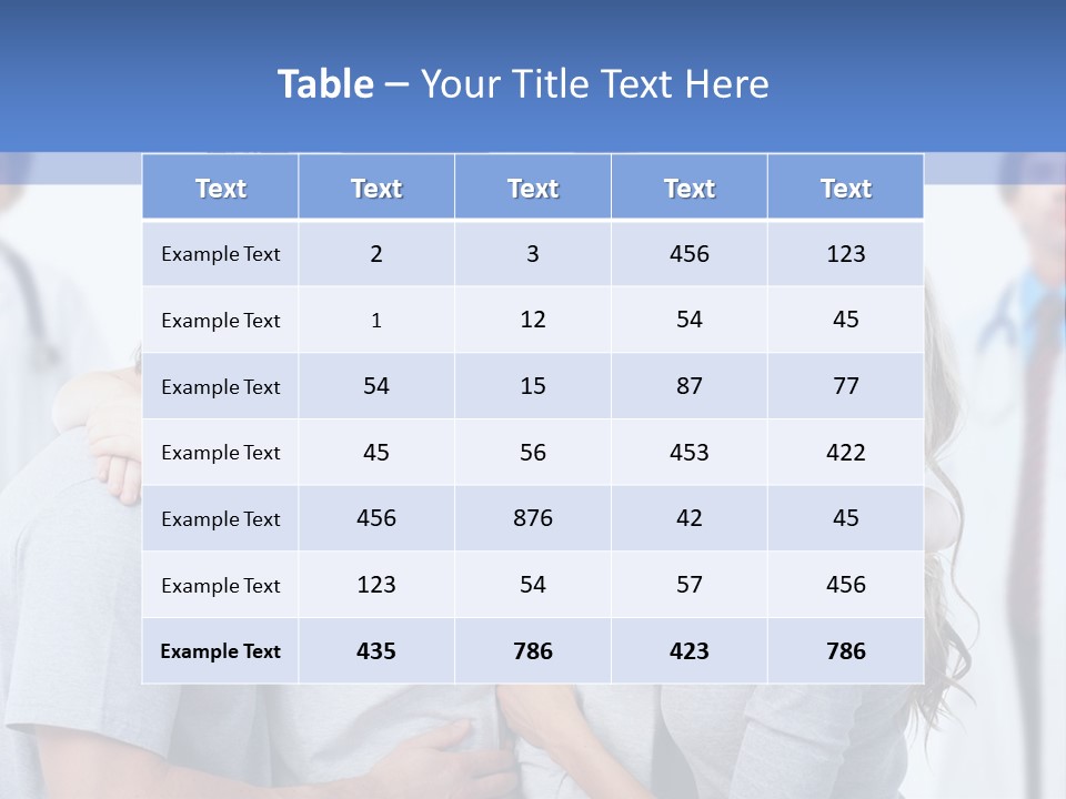Family And Doctors PowerPoint Template