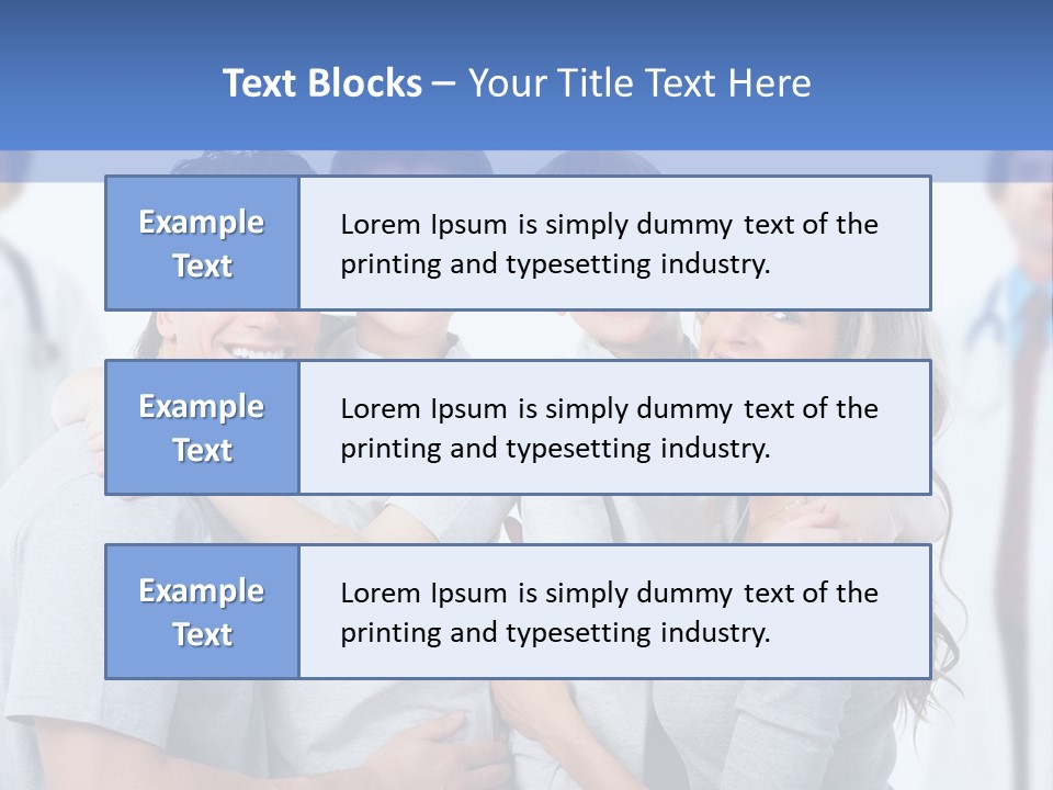 Family And Doctors PowerPoint Template