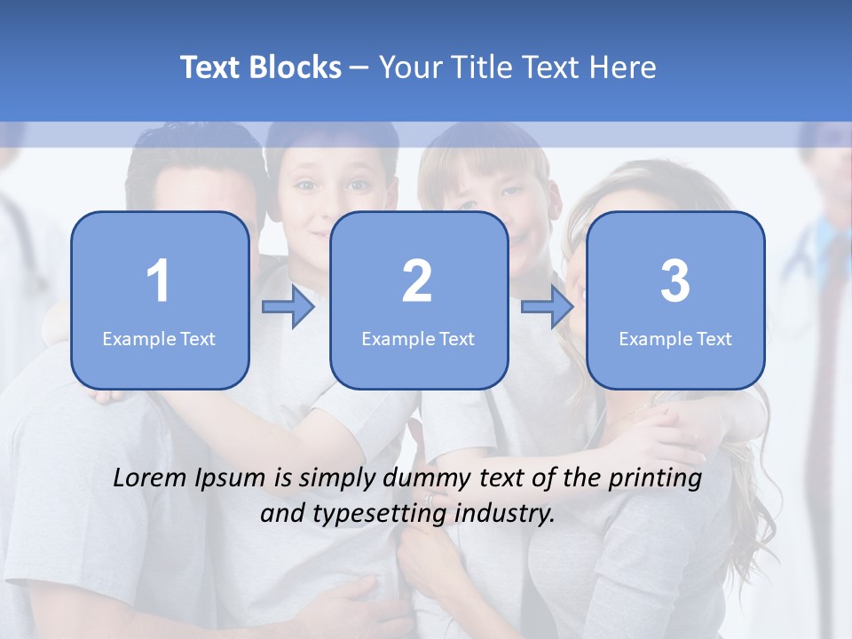 Family And Doctors PowerPoint Template