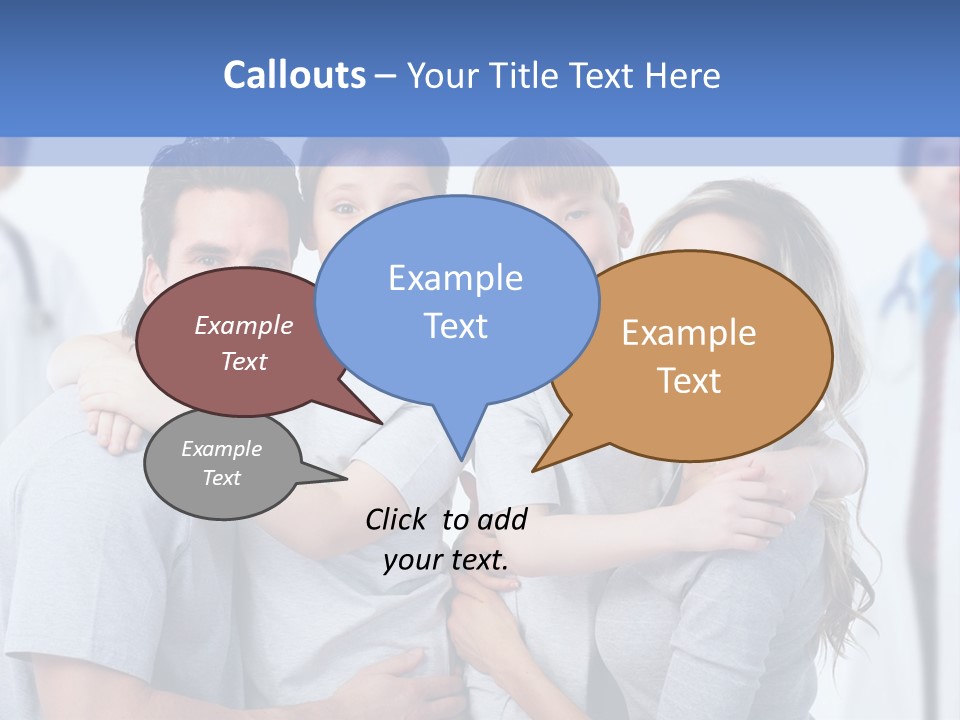 Family And Doctors PowerPoint Template