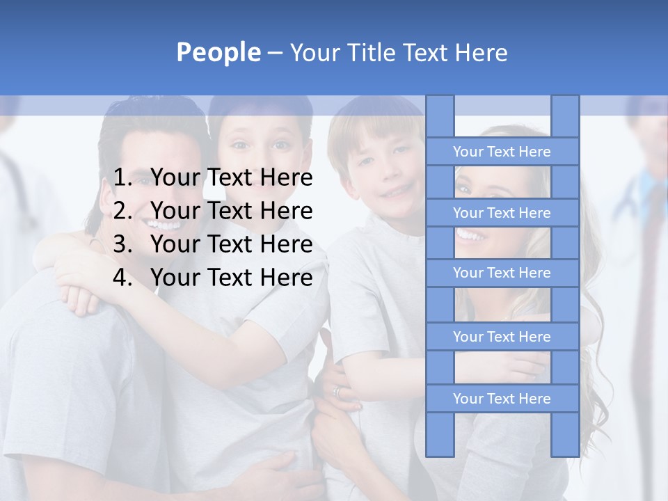 Family And Doctors PowerPoint Template