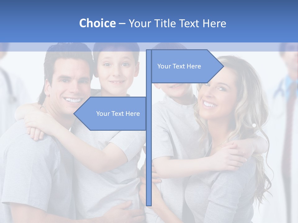 Family And Doctors PowerPoint Template