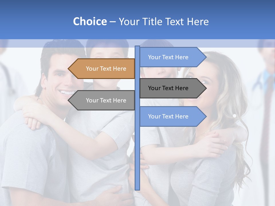 Family And Doctors PowerPoint Template