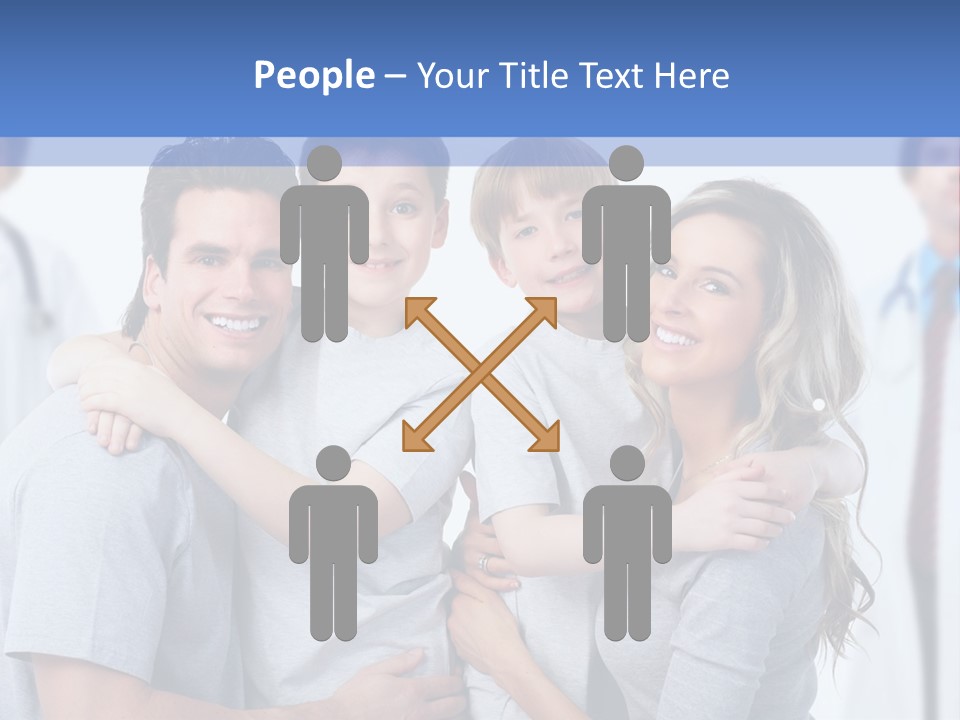 Family And Doctors PowerPoint Template
