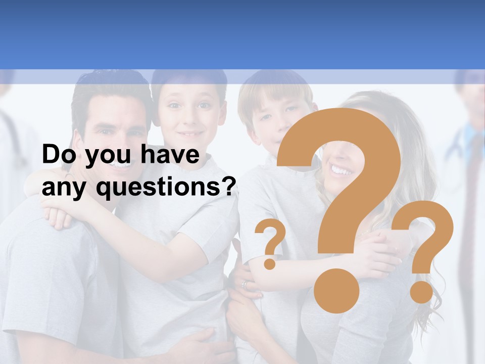 Family And Doctors PowerPoint Template