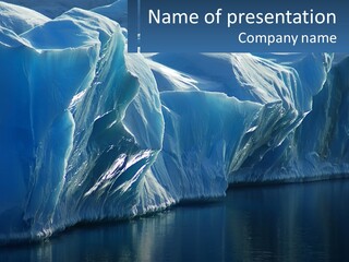 Block Of Ice PowerPoint Template