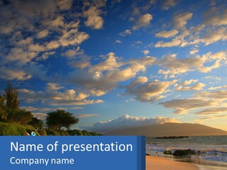 Sky With Clouds PowerPoint Template