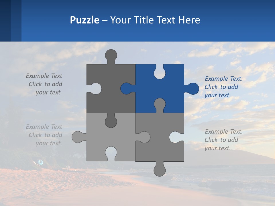 Sky With Clouds PowerPoint Template