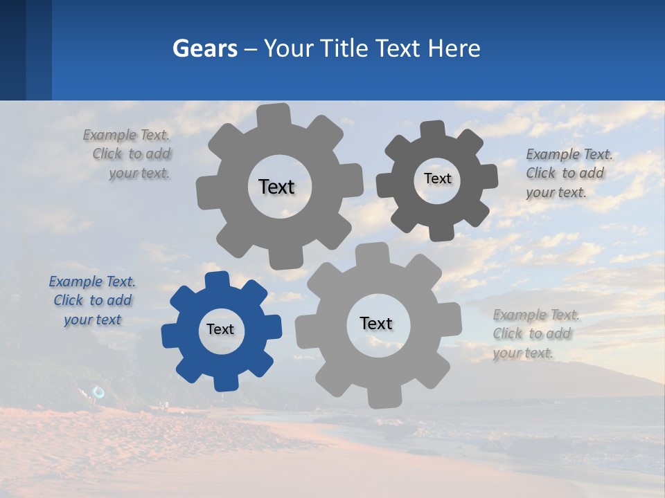 Sky With Clouds PowerPoint Template