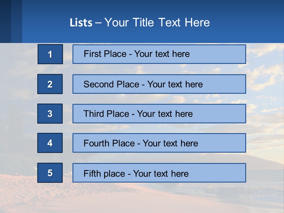 Sky With Clouds PowerPoint Template