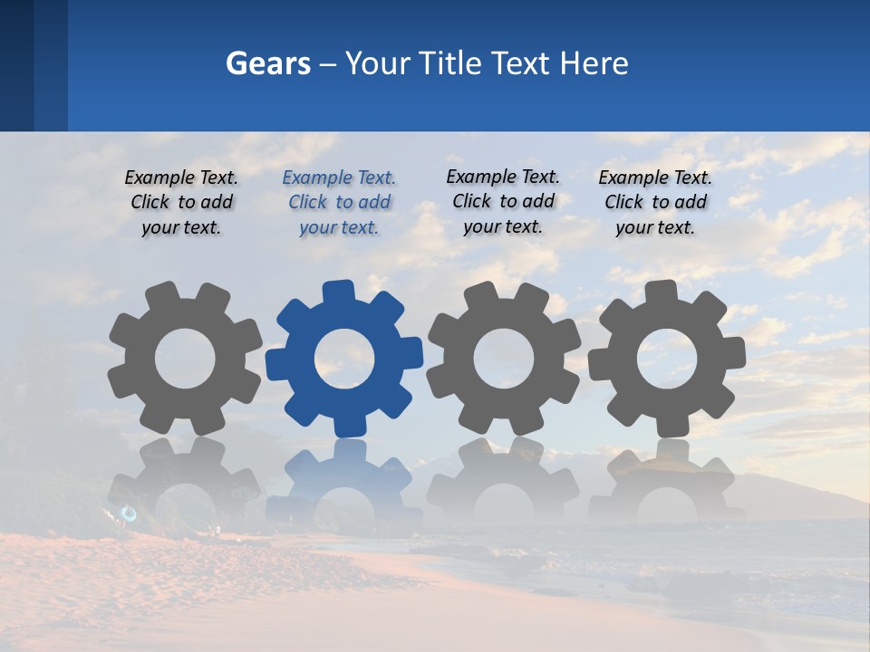 Sky With Clouds PowerPoint Template