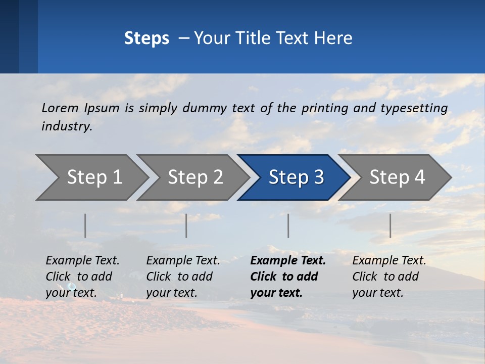 Sky With Clouds PowerPoint Template