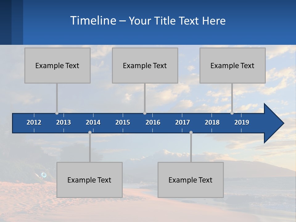 Sky With Clouds PowerPoint Template
