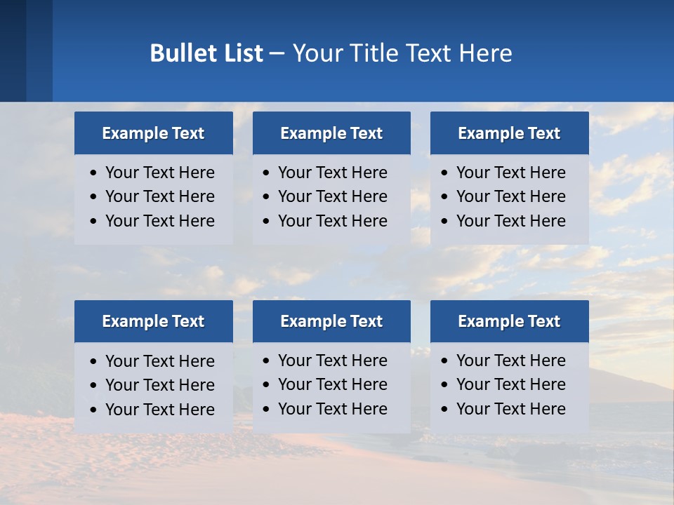 Sky With Clouds PowerPoint Template