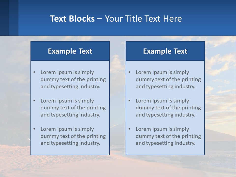 Sky With Clouds PowerPoint Template