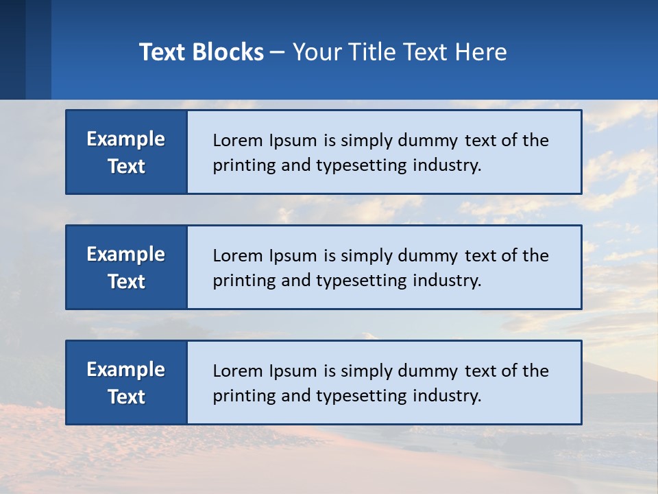 Sky With Clouds PowerPoint Template
