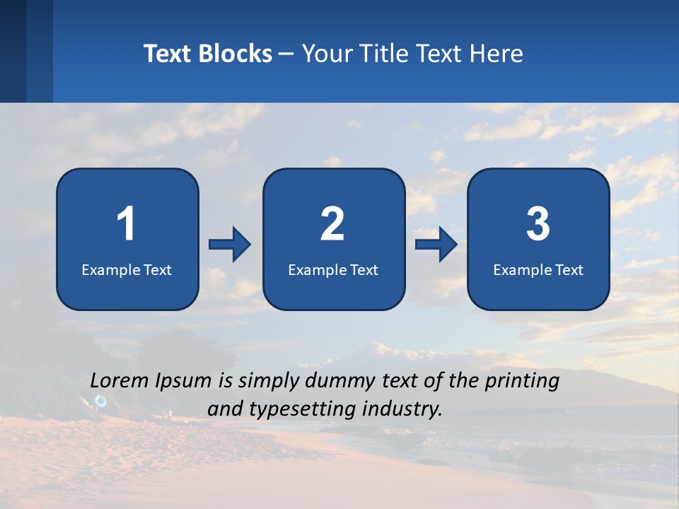Sky With Clouds PowerPoint Template