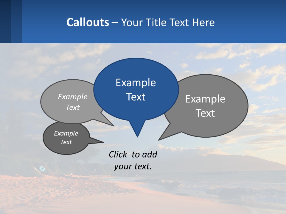 Sky With Clouds PowerPoint Template