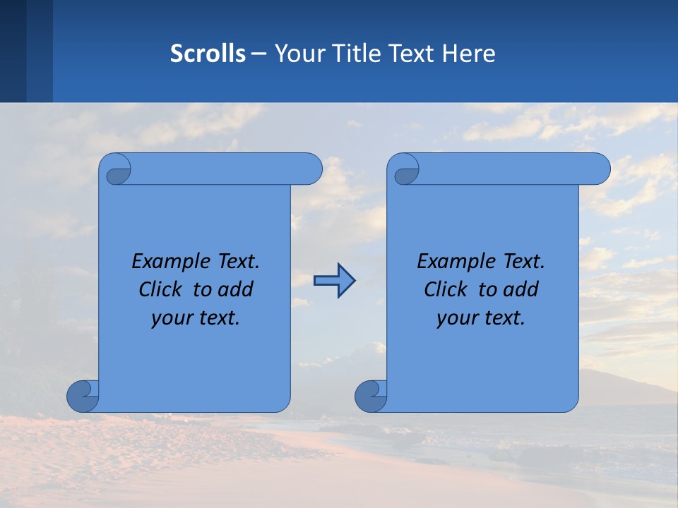 Sky With Clouds PowerPoint Template