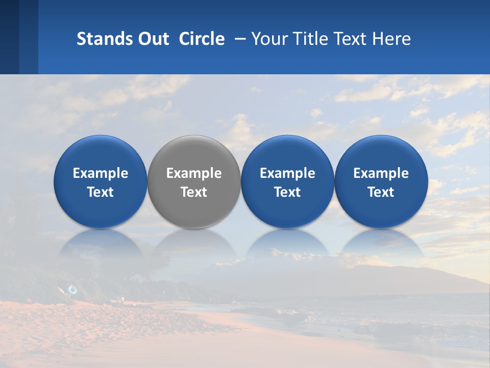 Sky With Clouds PowerPoint Template