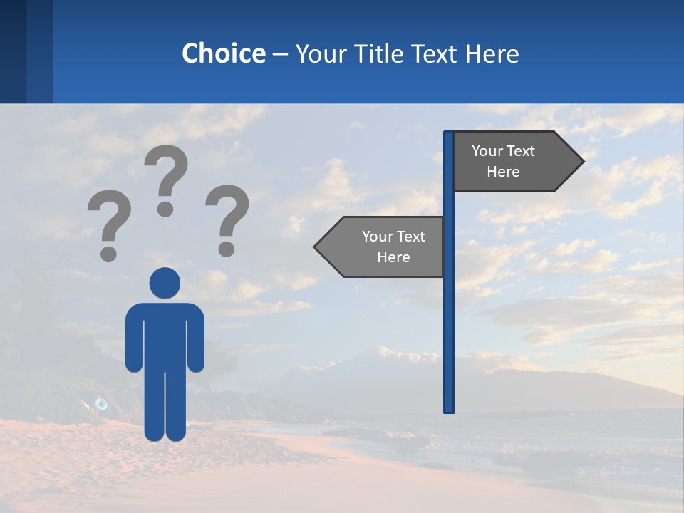Sky With Clouds PowerPoint Template