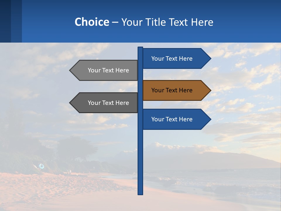 Sky With Clouds PowerPoint Template